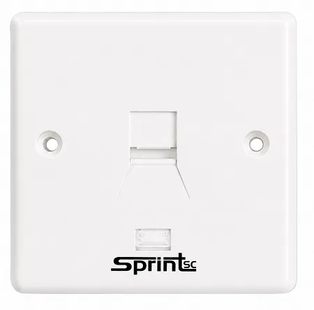 [Sprint Premium] SprintSc, Single face plates , 1-Port 86X86mm (3.38" x 3.38") faceplate (SS2031PKW1)