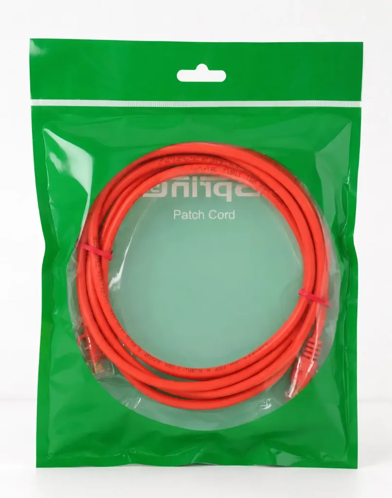 SprintSc, Cat.6 UTP Patch Cord Full Copper 2m, Red (SFCU68P2MRB)
