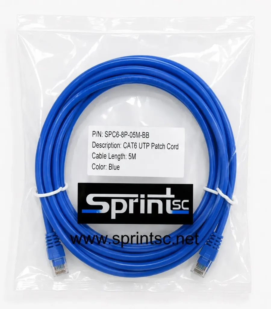 SprintSc, Cat.6 UTP Patch Cord 05m, Blue (SPC68P05MBB)