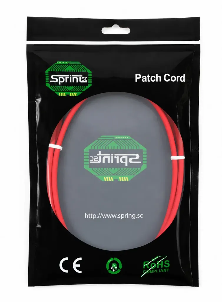 SprintSc, Cat.6A S/FTP Patch Cord, 10 Gigabit, Stranded 26AWG 4P LSZH, 01M Red (SHCSL6A8P01MR)