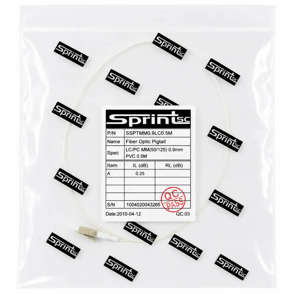 [Sprint Premium] SprintSc, Fiber Patch Cord, LC, 0.5M 0.9 mm MM, PVC (SSPTMM0.9LC0.5M)