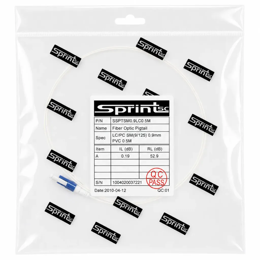 [Sprint Premium] SprintSc, Fiber Patch Cord, LC, 0.5M 0.9 mm SM, PVC (SSPTSM0.9LC0.5M)