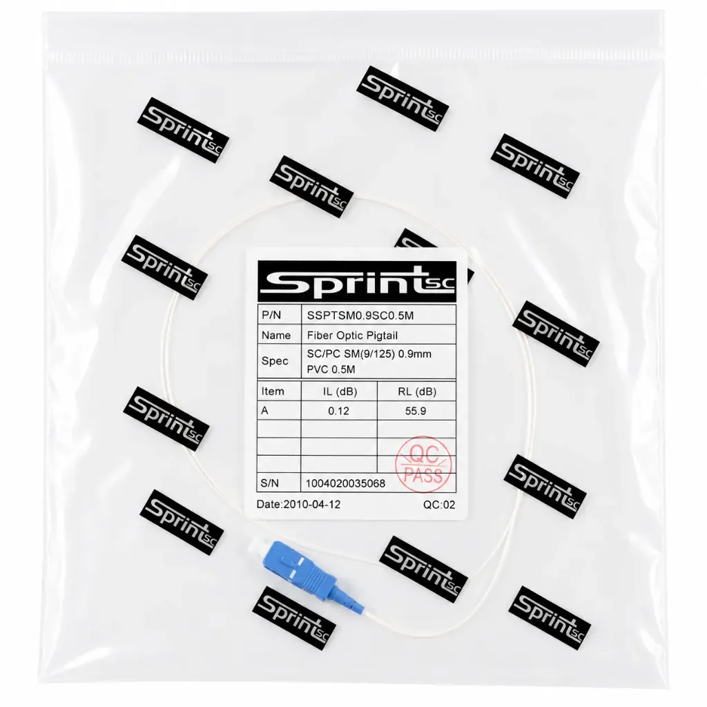 [Sprint Premium] SprintSc, Fiber Patch Cord, SC, 0.5M, 0.9 mm SM, PVC (SSPTSM0.9SC0.5M)
