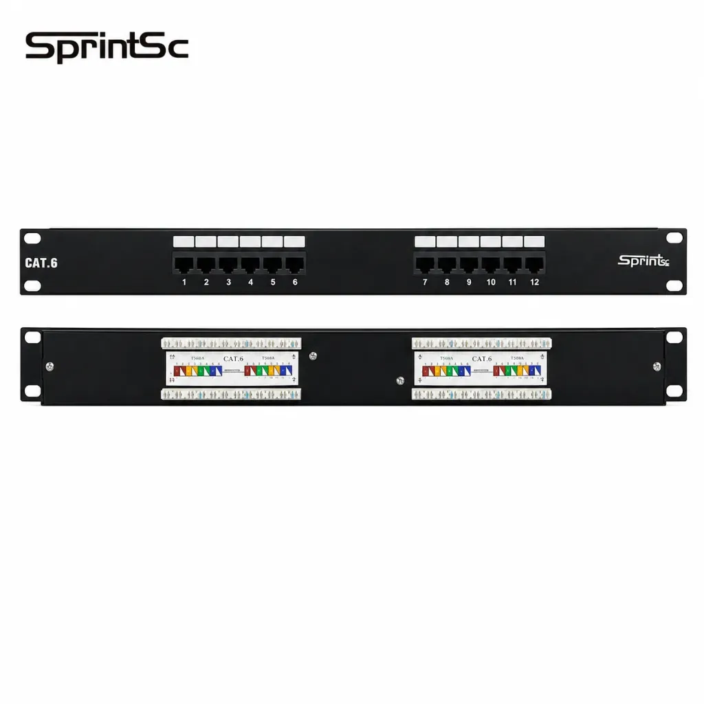 SprintSc, Patch Panel, CAT.6 Gigabyte 24-port patch panel (SSR2022KMA24A)