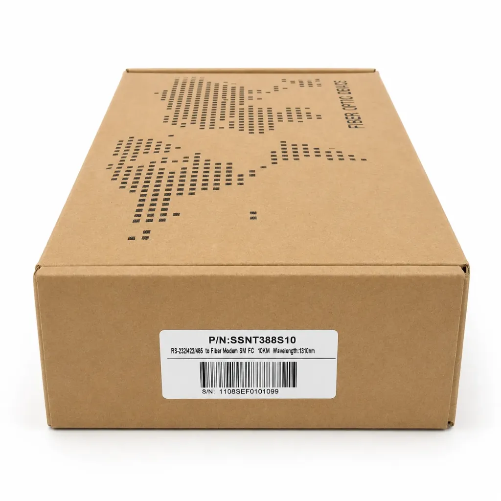 SprintSc, Fiber Optics Media Convertor, RS-232, 422, 485 to single mode fiber, 10km, 1310nm, FC, standalone, external power adaptor (SSNT388S10)