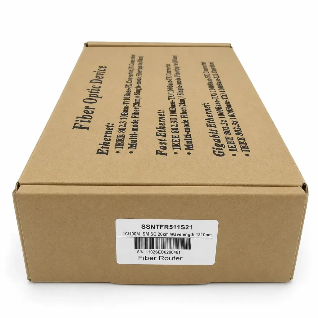 [Sprint Premium] SprintSc, Fiber Optics Media Convertor,  10/100Base-T to 100Base-F, single mode, 20km, 1310nm, SC, 1 100M fiber (SSNTFR511S21)