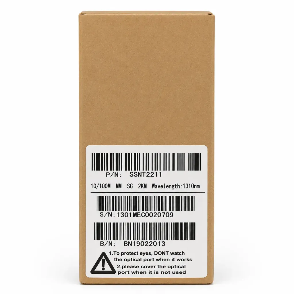 SprintSc, Fiber Optics Media Convertor, 10/100Base-T to 100Base-F, Multi-Mode, 2km, 1310nm, SC, Standalone, external power adaptor (SSNT2211)