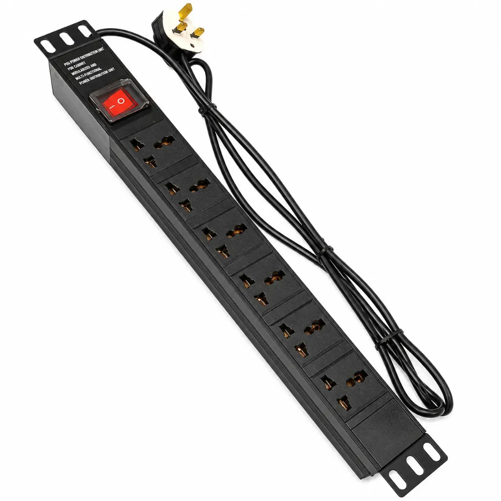 [Sprint Premium] SprintSc,1U 6ways Multi-Series Universal Sockets with  EURO Pin (3pin square type)
