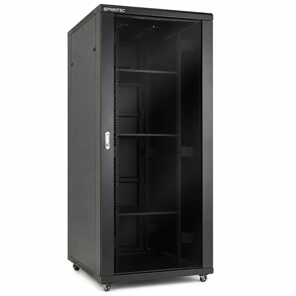 [Sprint Premium] SprintSc, 42U 800X1000MM, Free Standing Rack - Flat pack - Black (SWFSNC1042U)