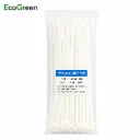 EcoGreen,  Nylon Cable Tie with self lock, 30cm Length (5x300mm) 100pc white or Black color (EGANCT)