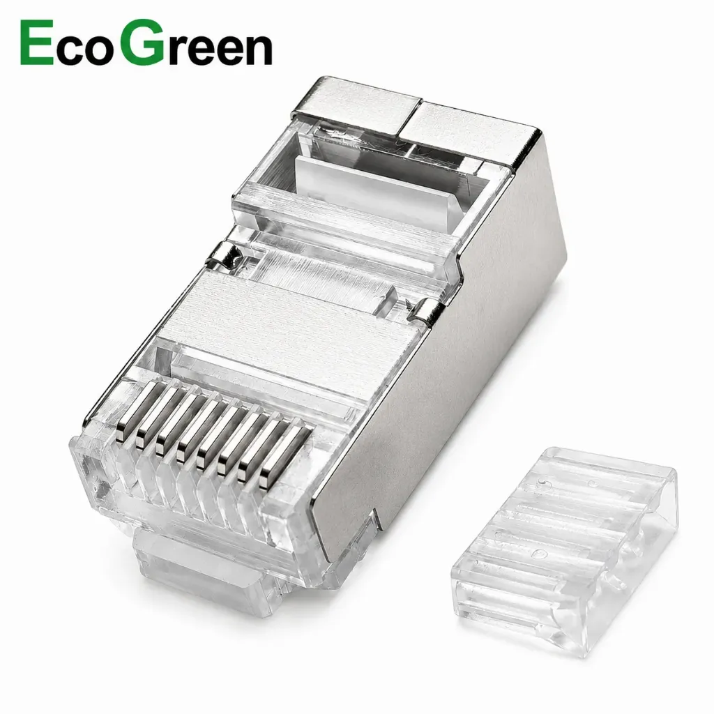 [Sprint Premium] EcoGreen, Cat7, RJ45 FTP Shielded Connector for, Cat7  FTP Cable (50pc Pack) (EGAC7RJFT)