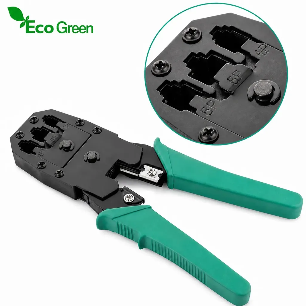 [Sprint Premium] Ecogreen,  Rj45, Rj11 Rj12 Wire Cable Crimper Crimp Pc Network Tool (EGACNT_3)