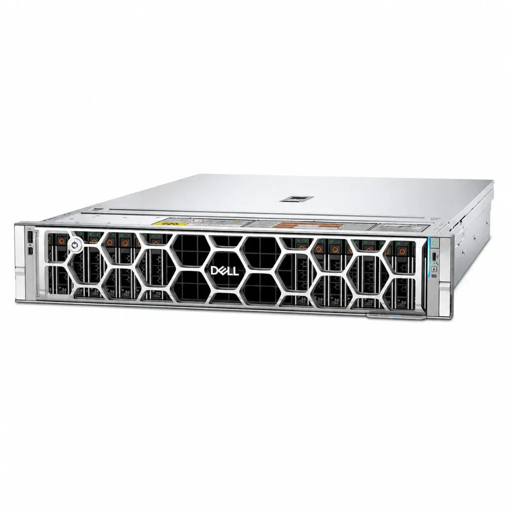 Dell PowerEdge R770 17G, 24 x 2.5-inch SAS4/SATA chassis with expander, 2 x Xeon 6507P, 256GB DDR5-6400, PERC H965i, 10 x 2.4TB SAS FIPS-140,  ReadyRails and 3-Year ProSupport NBD