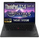 Lenovo ThinkPad T14 Gen 6, Ultra 5 225U, 16GB DDR5, 512GB SSD, 14" WUXGA IPS Touch Display, Dos, 21QDS41W00