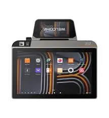 SUNMI D3 MINI T1731 Desktop Terminal, 10.1" HD IPS Touch & 4" WXGA IPS Touch Display, Built-In 80mm Thermal Printer, 250mm/s Print Speed, 1D/2D Barcode Reading, Black