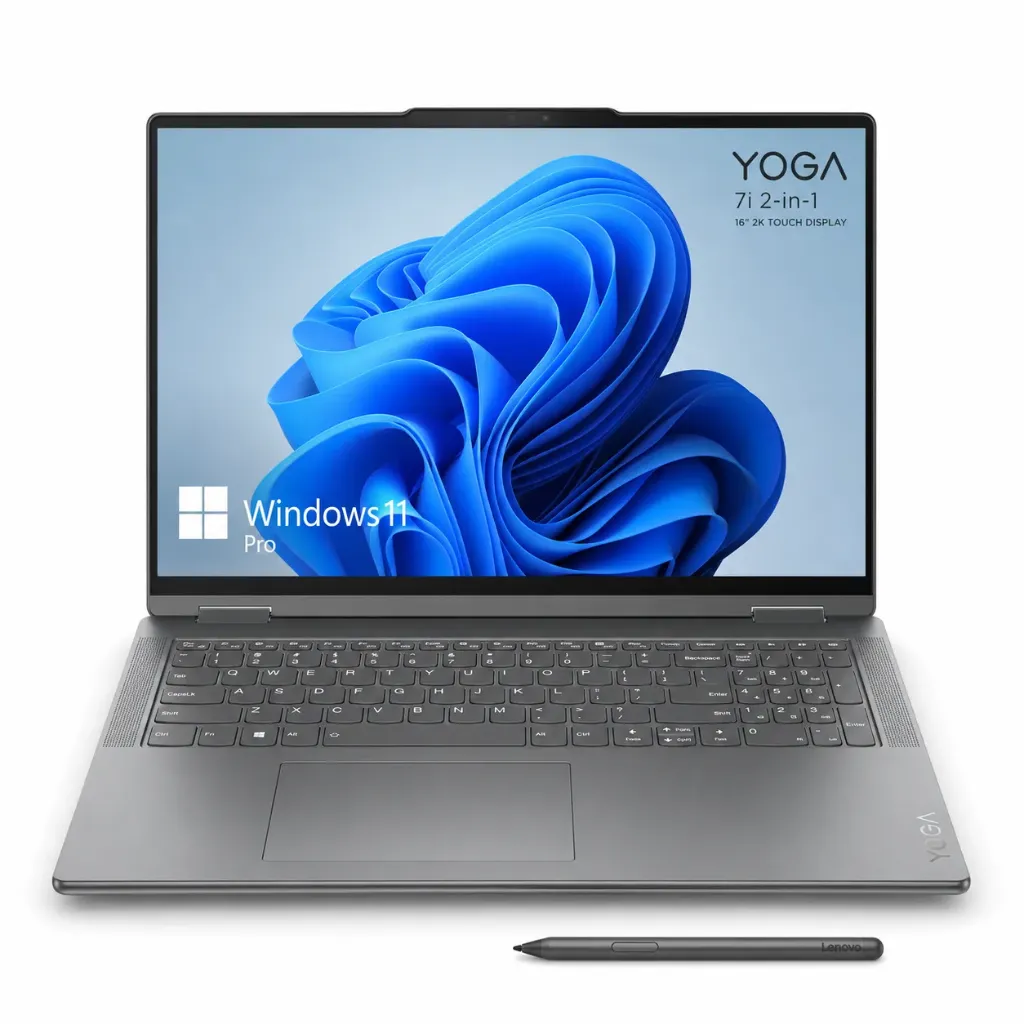 [YOGA 7i] Lenovo Yoga 7i 2-in-1, Intel Core Ultra 7, 16GB Ram, 1TB SSD, 16" 2K Touch, Pen, Wndows 11Pro, 1Year