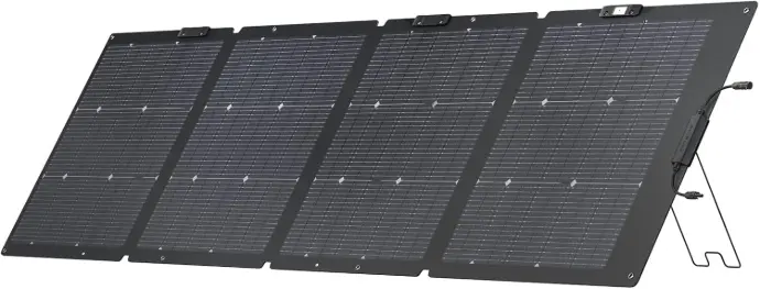 ECOFLOW EF ECOFLOW 220Watt Bifacial Foldable Solar Panel, Complete with Adjustable Kickstand, Waterproof IP68 & Durable for Off The Grid Living