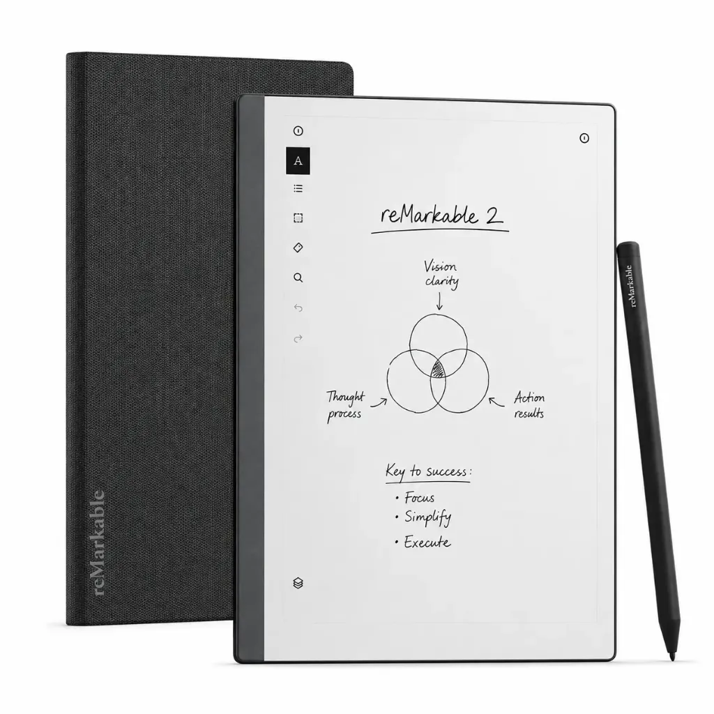 [REMARKABLE 2] Remarkable 2, With Marker Plus & Premium Polymer Weave Book Folio Black