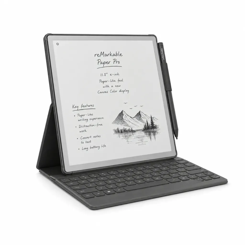[REMARKABLE PRO] Remarkable Paper Pro With Marker Plus Type Folio, With Keyboard