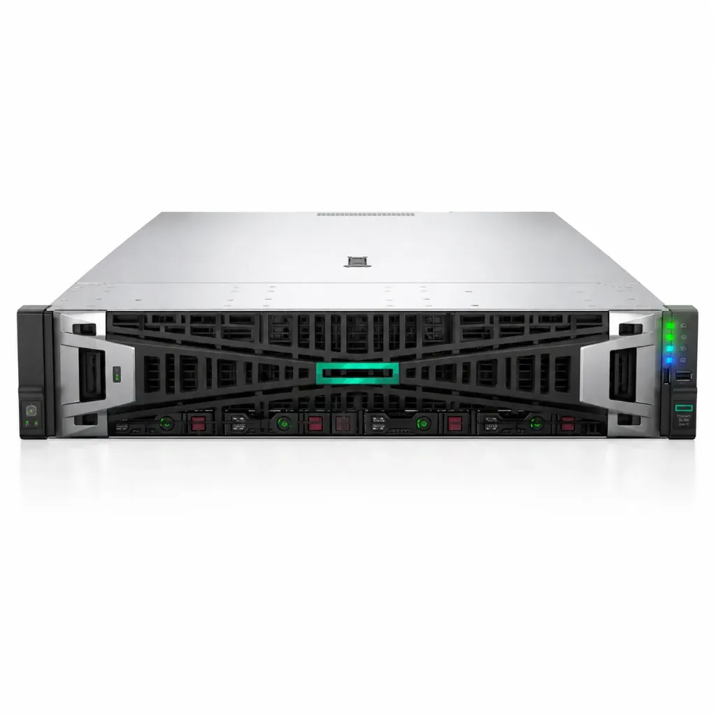 HPE ProLiant DL380 Gen11, Xeon Gold 6454S, HPE 64GB (2x32GB) RDIMM x8, 8x 2.4TB SAS, MR408i-o, dual 1000W