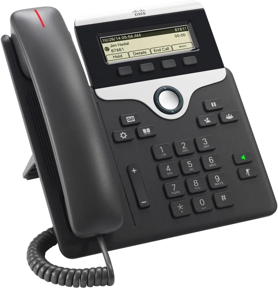 [CP-7811-K9] Cisco 7811 IP Phone, 1 Line, G.722 Codec, PoE Support