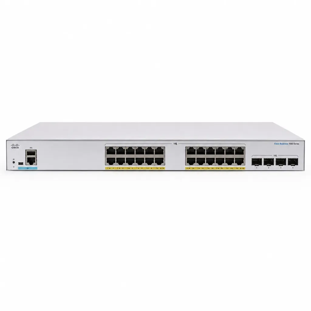 Cisco Network Switch, C1000-24T-4X-L, 24 Ports with 4x 10g sfp+ uplinks