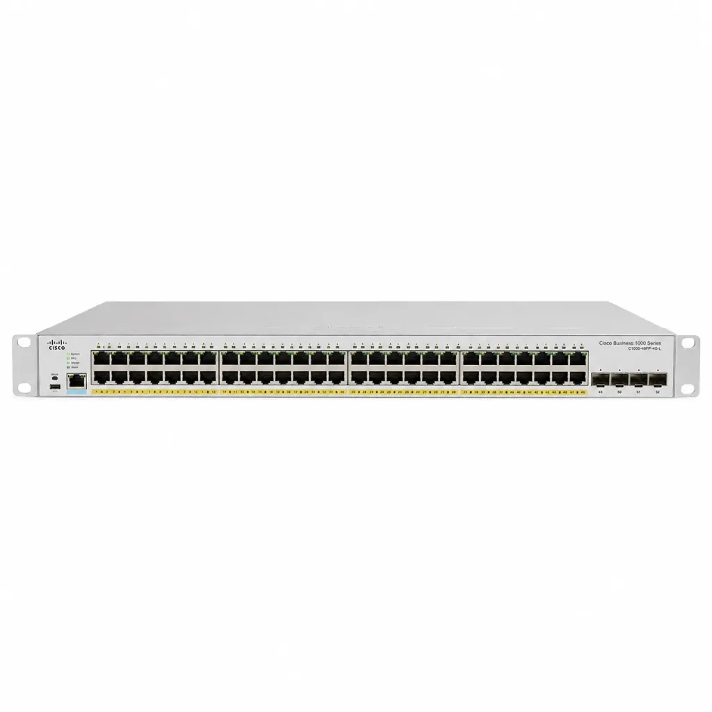 Cisco Network Switch, C1000-48FP-4G-L, 48 Ports with 4x 1g uplinks