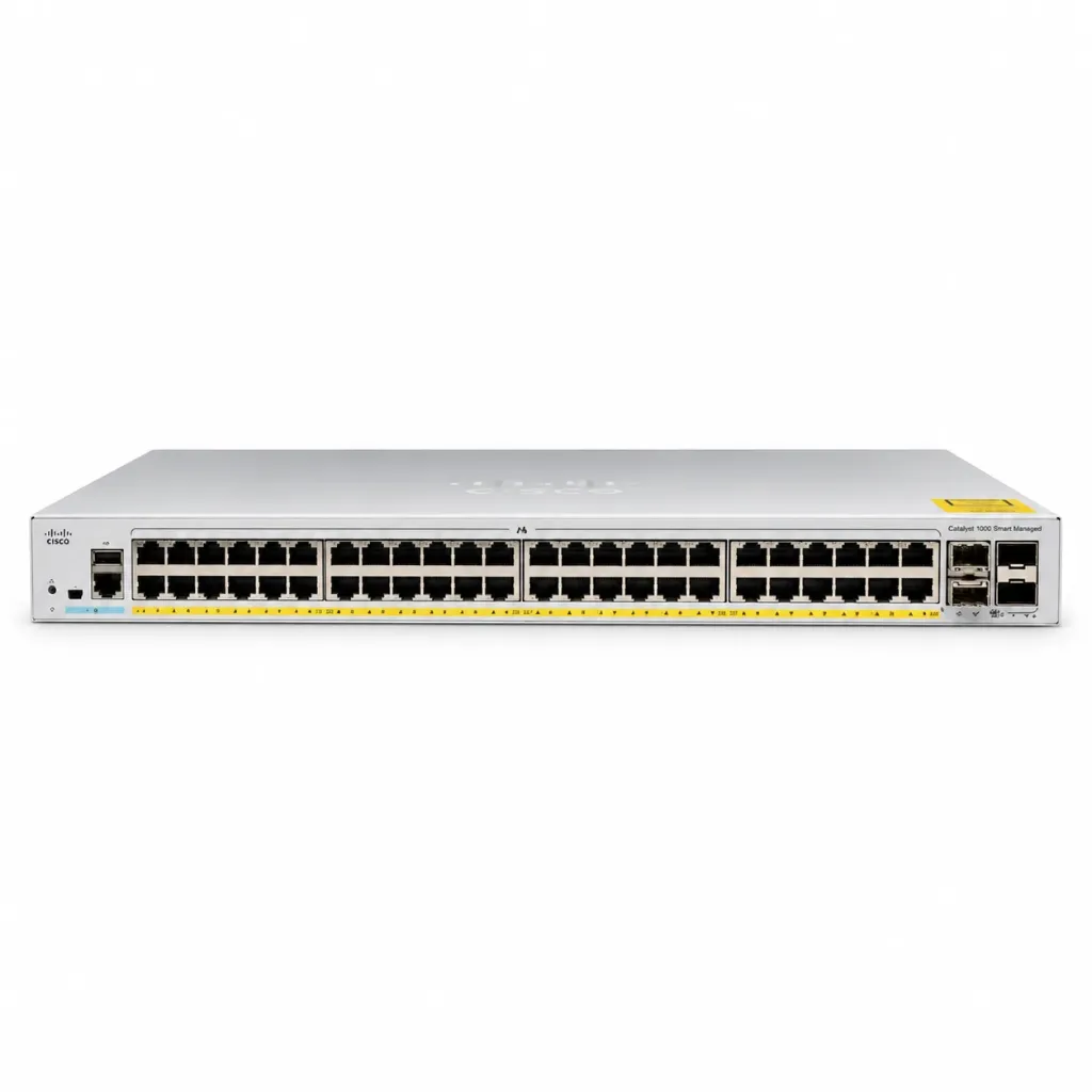 Cisco Network Switch, C1000-48P-4G-L, 48 Ports with 4x 1g uplinks
