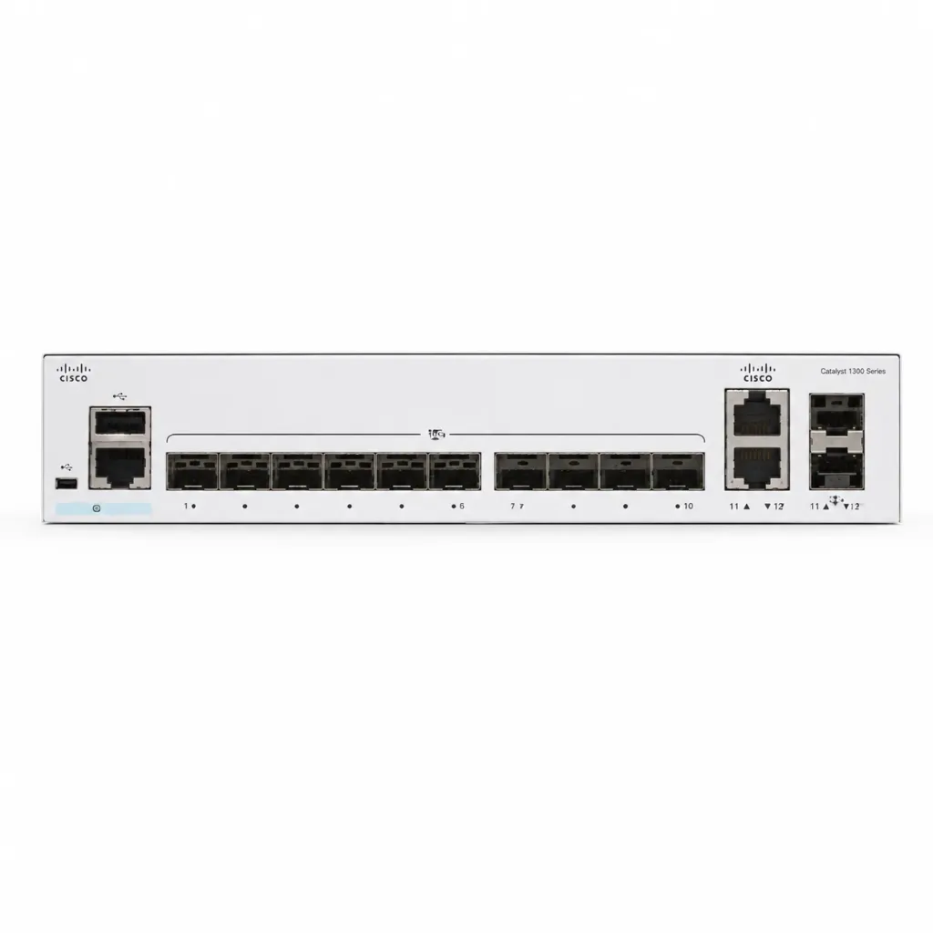 Cisco Network Switch, C1300-12XS, 12 Ports with 10g sfp+ ports.