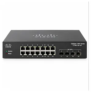 Cisco Network Switch, C1300-16P-4X, 16 Ports with 4x 10g sfp+ uplinks