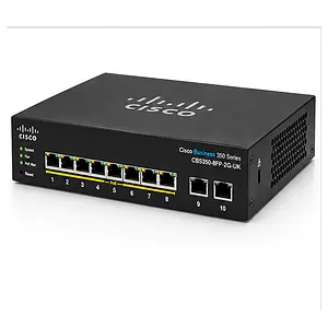 [CBS350-8FP-2G-UK] Cisco Network Switch, CBS350-8FP-2G-UK, 8 Ports with 2x 1g uplinks