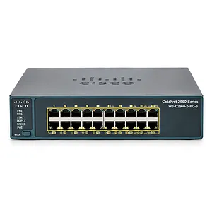 Cisco Network Switch, WS-C2960-24PC-S, 24 Ports