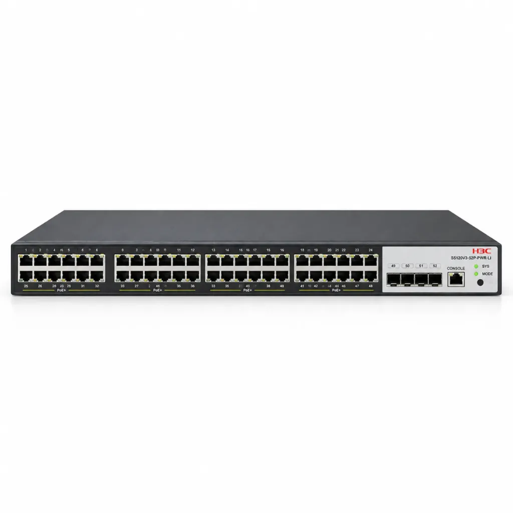 [LS-5120V3-52P-PWR-LI-GL] H3C Network Switch, LS-5120V3-52P-PWR-LI-GL, 52 Ports