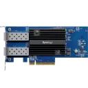 Synology Dual-Port 10GbE SFP+ PCIe 3.0 Network Adapter Card, 2x SFP+ Ports, Up to 10 Gbps Per Port (Full-Duplex), Black, 1 Year Warranty, E10G30-F2
