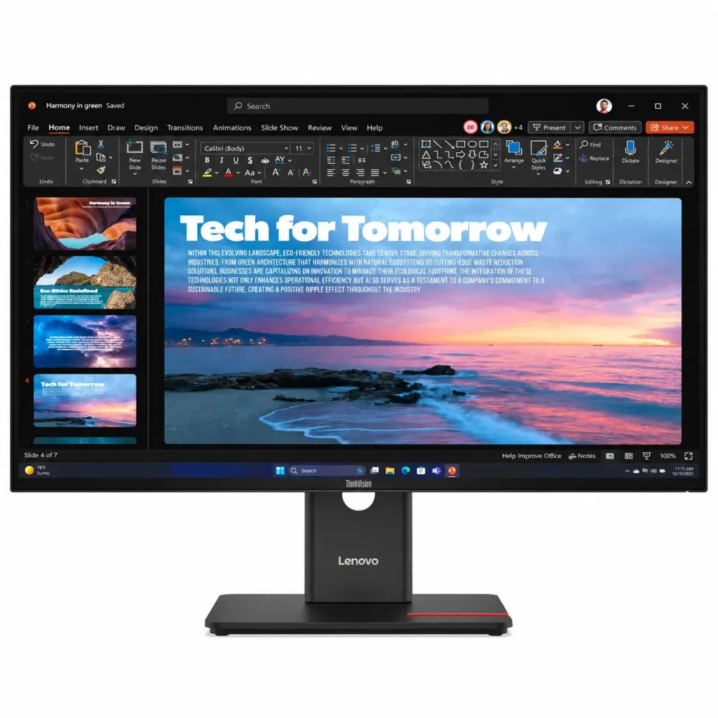 [THINKVISION T27QD] Lenovo ThinkVision T27QD-40, 27" Monitor, 2560 x 1440, USB Type-C, 3Year