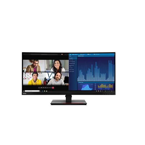 [THINKVISION P34W] Lenovo ThinkVision P34w-20 34.14" WQHD IPS Monitor, High Adjustment Stand, Business Black, 3Year