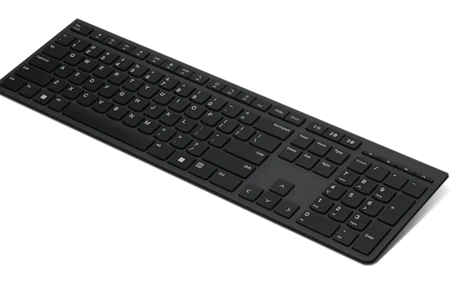 Lenovo Professional Wireless Rechargeable Keyboard-Arabic (4Y41K04070)
