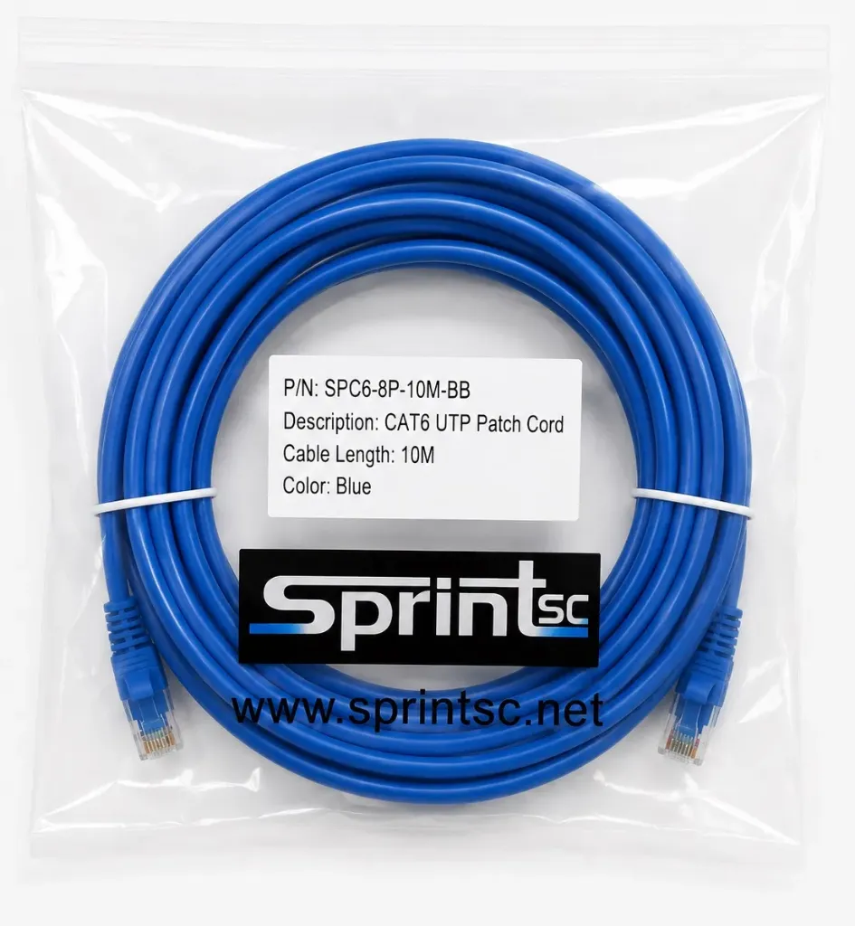 [Sprint Premium] SprintSc, Cat.6 UTP Patch Cord 10m, Blue (SPC68P10MBB)