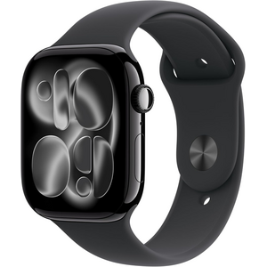 [IWATCH S11] Apple iWatch MEUX4 LW/A S11 GPS 46MM Jet Black Aluminum Case with Black Sport Band M/L
