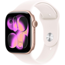Apple iWatch MEU04 LW/A S11 GPS 42MM Rose Gold Aluminum Case with Light Blush Sport Band S/M