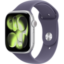 Apple iWatch, MEU64 LW/A - S11 GPS 42MM Silver Aluminum Case with Purple Fog Sport Band S/M