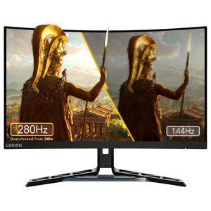 Lenovo Legion R27FC-30 FHD, 1920 X 1080, 0.5 Ms 240Hz 27-Inch Curved Gaming Monitor (Overclock To 280Hz) - Raven Black