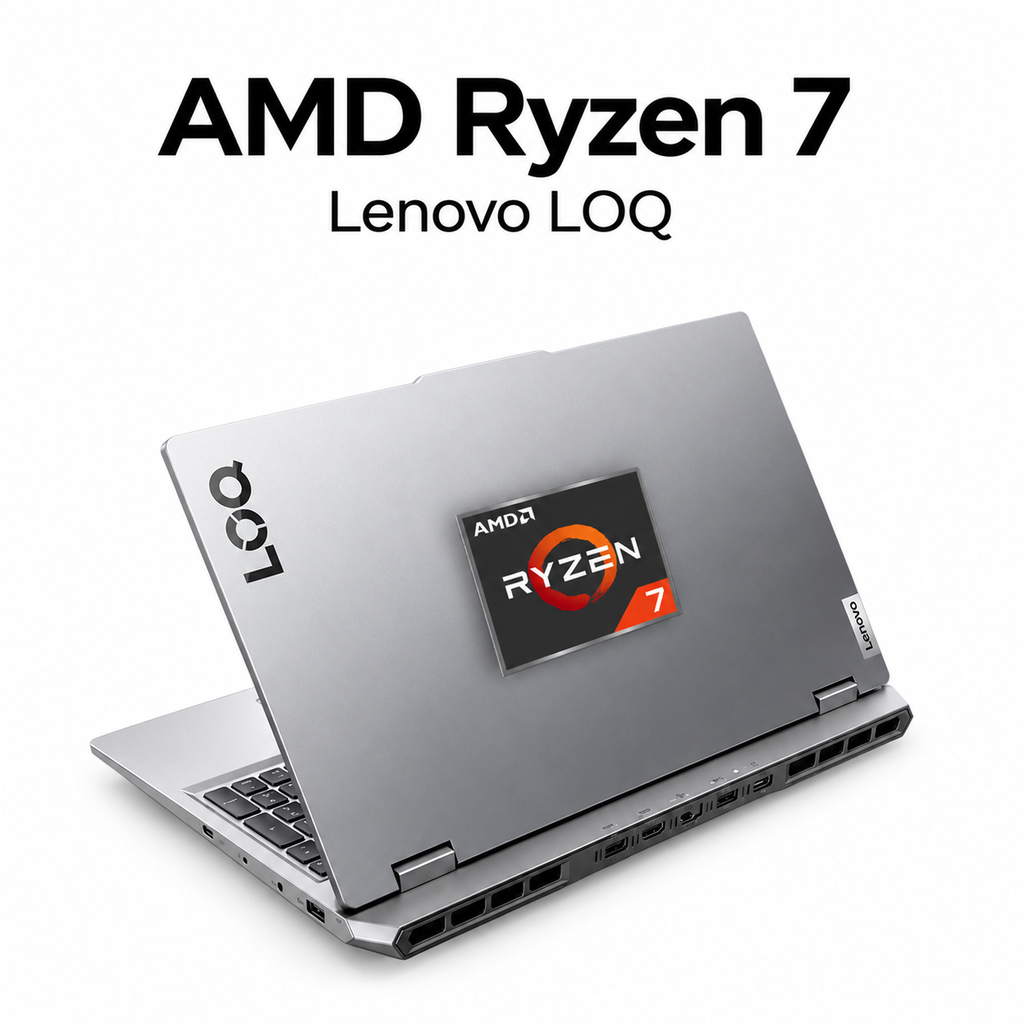 LENOVO LOQ 15, RYZEN 7 250 16GB RAM 512GB SSD 15.6" FHD 144HZ NVIDIA RTX 5050 8GB WIN11, 83JG003EPB