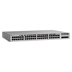 Cisco C9200L-48P-4G-E, 48 Gigabit PoE+ access ports and four Gigabit SFP uplinks
