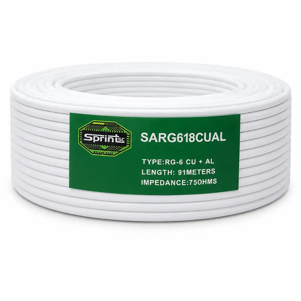 [Sprint Premium] SprintSc, RG-6 Full Copper Cable 100yard,  ( SARG618CUAL)