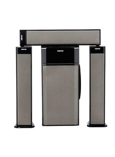 3.1 Ch Multimedia Speaker System, Remote Control, | Booming Bass | USB, Bluetooth, FM Radio And Multiple Device Inputs | LED Display | RGB Light | Equalizers GMS8522 Black