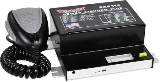 Whelen Airhorn Plus with Public Address Function Emergency Vehicle Horn PA System for Car Universal 12V Vehicle Fit Compatible with Standard 100W Siren Speakers