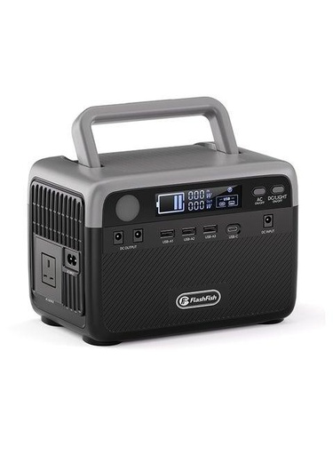 FlashFish BP030B 300W/231Wh 72000mAh UPS Portable Power Station Solar Generator with LiFePO4 Battery Fast charging with Led Light 220V Compitable For Outdoor Camping home Emergency Power