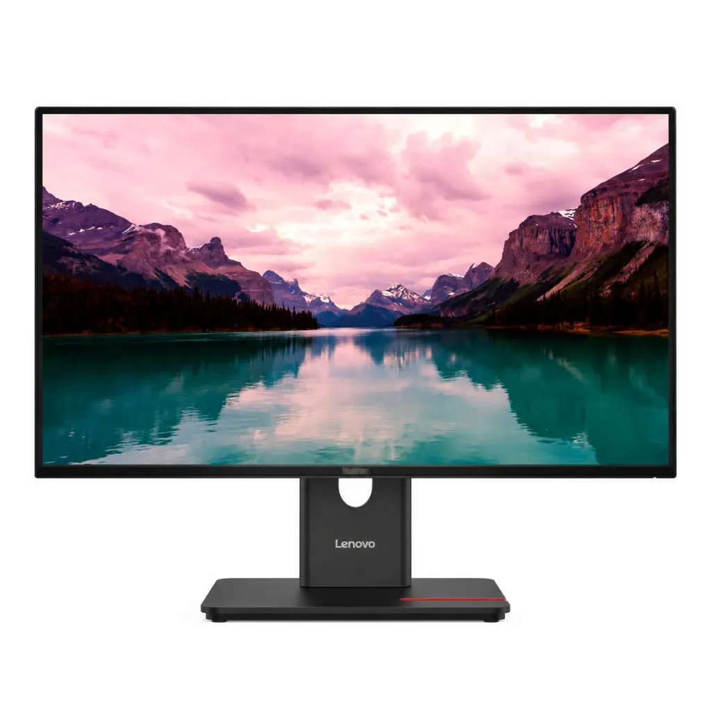 [LENOVO THINKVISION T24] Lenovo ThinkVision T24-40 24 inch FHD Monitor with Eyesafe (IPS Panel, 120Hz, 4ms, HDMI, VGA, DP,USB-C (15W), Phone Holder) - Tilt/Swivel/Lift/Pivot Stand, 3 Years warranty